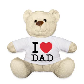 Ich liebe Papa | Papa | Ich Herz, Papa - Teddy - Weiß - Vorne