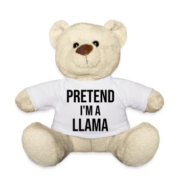 Pretend I'm A Llama - Teddy - Weiß - Vorne