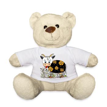 Cow - Teddy Bear - white - Front