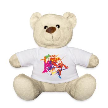 Geometry and color - Teddy Bear - white - Front