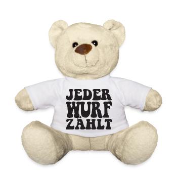 Boule Spruch Kugeln für Bouler Boccia Spiel - Teddy - Weiß - Vorne