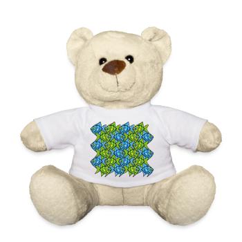 Tessellation des poissons-anges II - Nounours - blanc - Devant