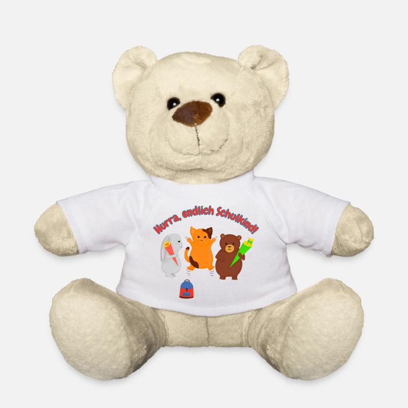 Hurra, endlich Schulkind! - Teddy - Weiß