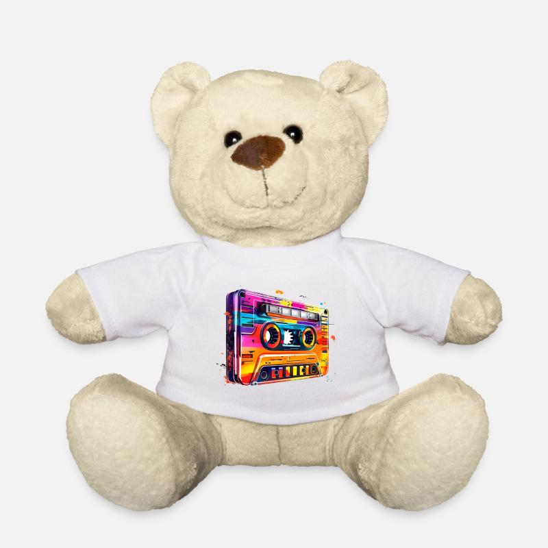 Cassette - Nounours - blanc