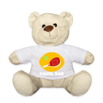 Padel Paddle Raquette Tennis Sport I Cadeau - Nounours - blanc - Devant