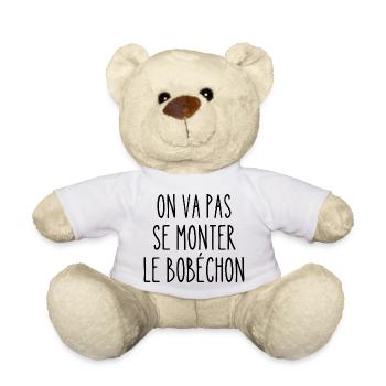 on va pas se monter le bobéchon - Nounours - blanc - Devant