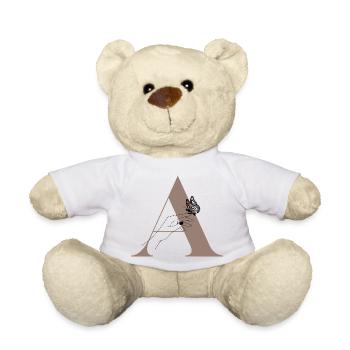 Magischer Schmetterlingsbuchstabe - Teddy - Weiß - Vorne