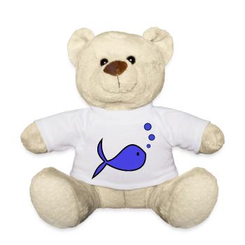 FISCH. APRILSCHERZ. FEIERTAG. SOMMER. OSTERN - Teddy - Weiß - Vorne