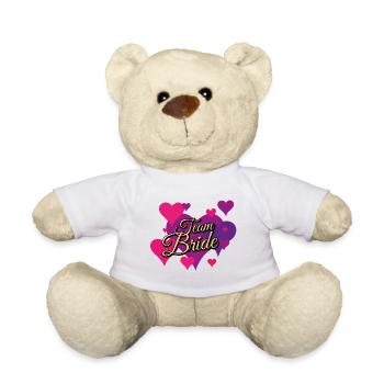 Modèle de paillettes Team Bride - Nounours - blanc - Devant
