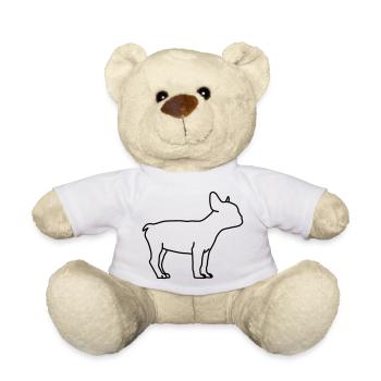 English bulldog lineart 1 - Teddy - Weiß - Vorne