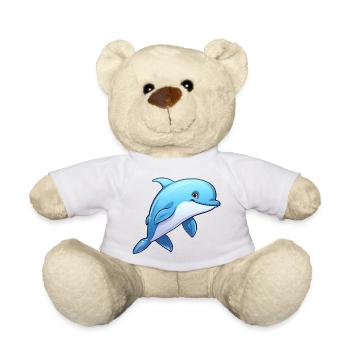 Dolphin - Teddy Bear - white - Front