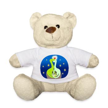 Compsognate in der Liebe - Teddy - Weiß - Vorne