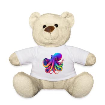 Octopus colored Nr.2 - Teddy - Weiß - Vorne