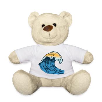 Beautiful wave - Teddy Bear - white - Front