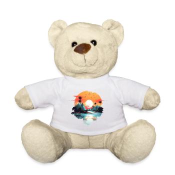 Coucher de soleil - Nounours - blanc - Devant