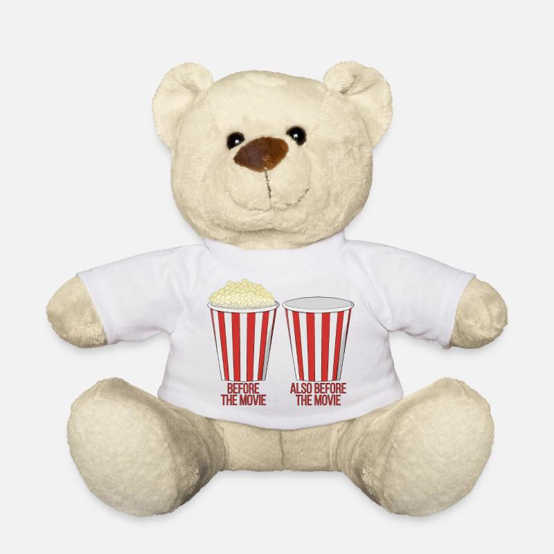 Popcorn im Kino - Teddy - Weiß