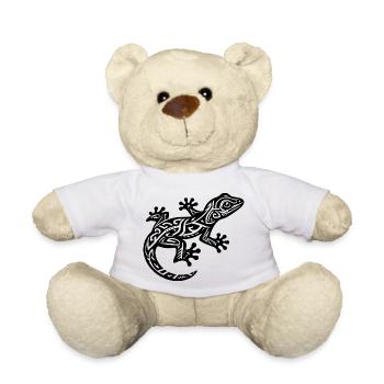 Lézard tribal - Nounours - blanc - Devant