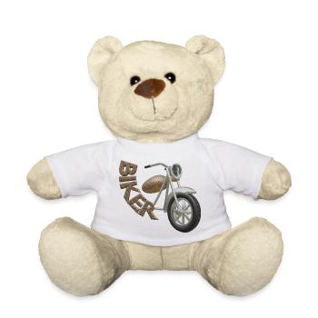 Motorcycle Biker Bike - Teddy - Weiß - Vorne