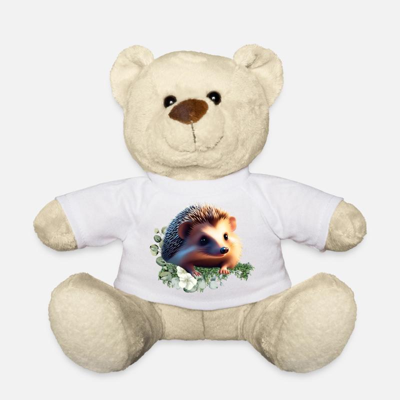 Igelshirt und Accessoires - Igeldesign - Teddy - Weiß