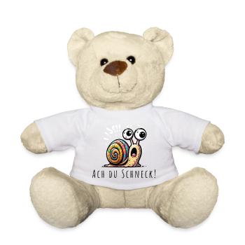 Ach du Schneck wortspiel - Teddy - Weiß - Vorne