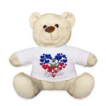 Haiti Haitian Flag Ayiti Haitian I Gift - Teddy Bear - white - Front