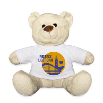 Rostock liebt dich - Teddy - Weiß - Vorne