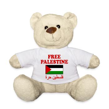 Free palestine - Nounours - blanc - Devant