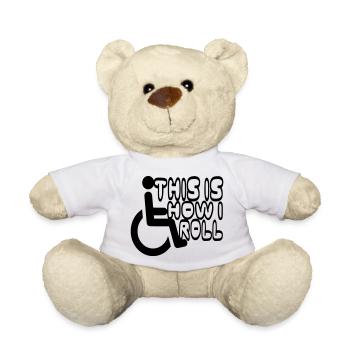 So rolle ich meinen Rollstuhl * - Teddy - Weiß - Vorne