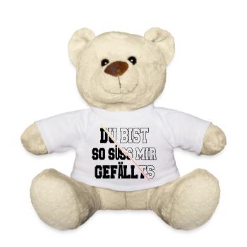 Dog Breed Statement Birthday Bull Terrier - Teddy Bear - white - Front