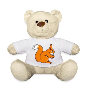 Squirrel - Teddy Bear - white - Front