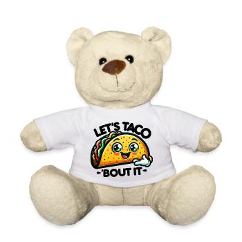 Let's taco 'bout it - Teddy Bear - white - Front