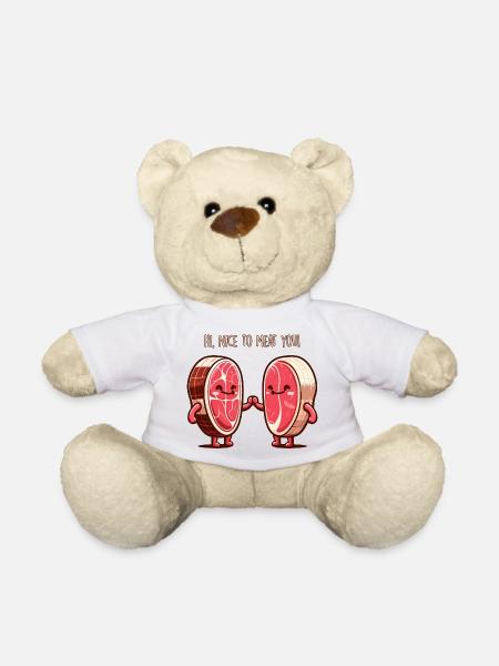 Schön zum Fleisch - Teddy - Weiß