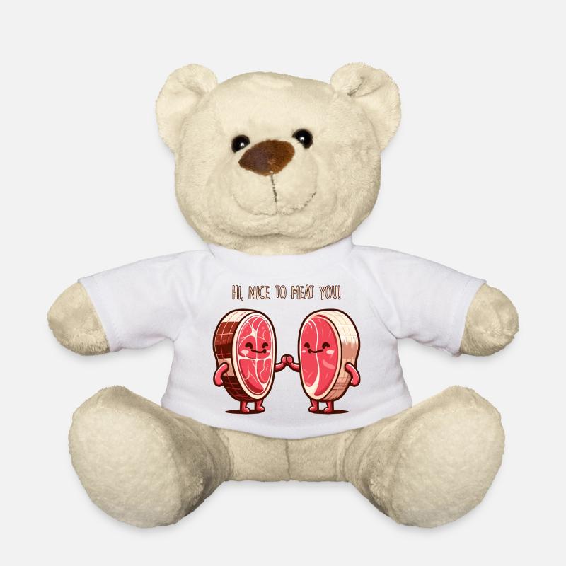Schön zum Fleisch - Teddy - Weiß