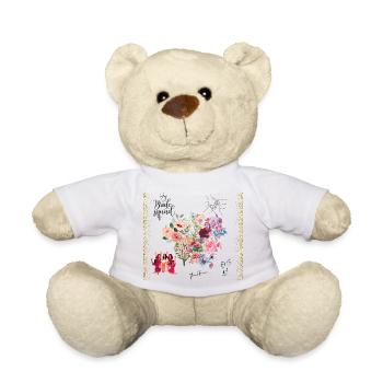 Junggesellinnenabschied - Flower Power Bride Squad - Teddy - Weiß - Vorne