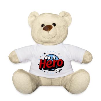 SOYEZ UN HÉROS - Nounours - blanc - Devant