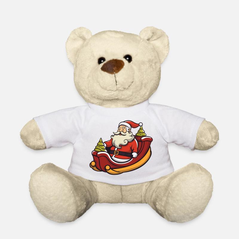 Weihnachtsmann Logo - Teddy - Weiß