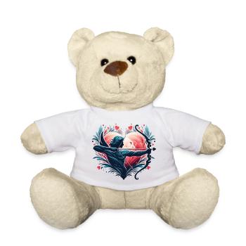 Mythical Heart Archer Illustration - Teddy Bear - white - Front