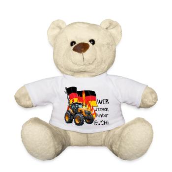 Nous soutenons les agriculteurs - Nounours - blanc - Devant