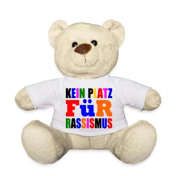 kein platz für rassismus - Teddy - Weiß - Vorne