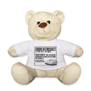Leberkasthusiast – L’humour de style de vie de Leberka - Nounours - blanc - Devant