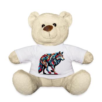 Loup - Nounours - blanc - Devant