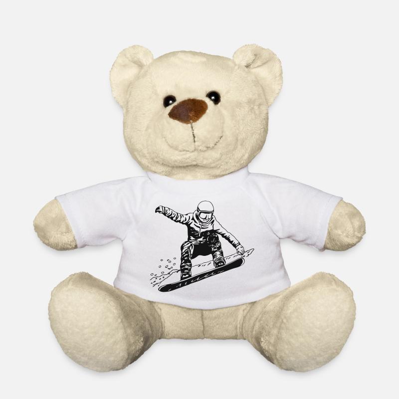 Snowboard - Teddy - Weiß