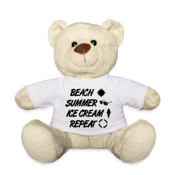 Eiscreme Liebhaber Routine - Teddy Bear - white - Front