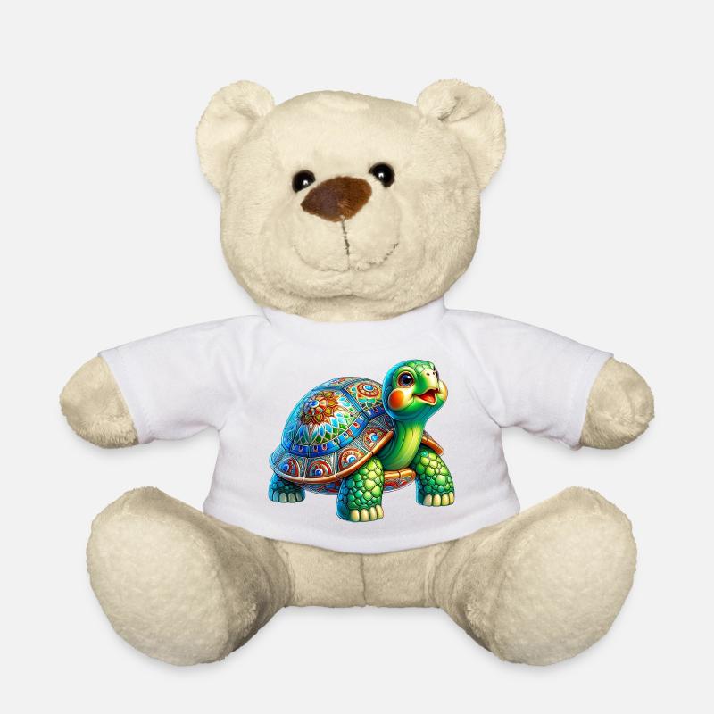 Schildkröte - Teddy - Weiß