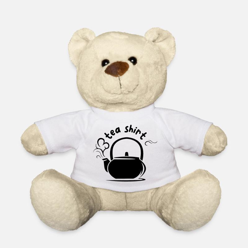 tea shirt Kanne Symbol lustige Sprüche comic icon - Teddy - Weiß