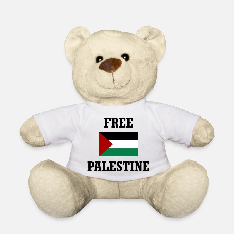 Palestine libre - Nounours - blanc