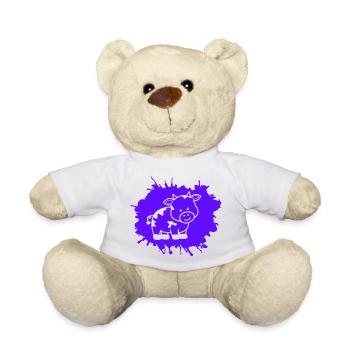 kuh klecks - Teddy - Weiß - Vorne