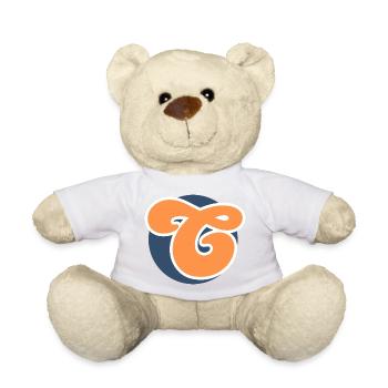 Lettre c orange sport - Nounours - blanc - Devant