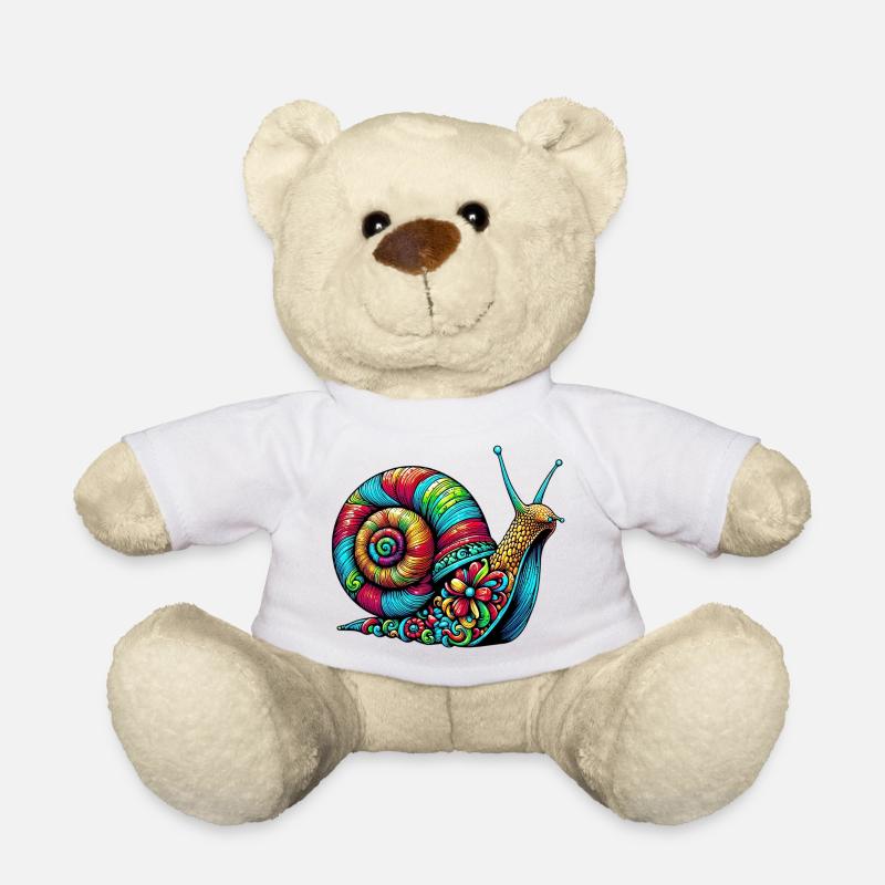 Schnecke - Teddy - Weiß
