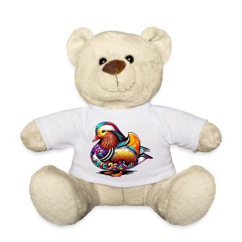 Mandarin duck - Teddy Bear - white - Front